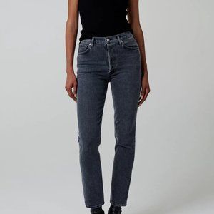 Citizens of Humanity Charlotte High Rise Straight jeans in Whisper size 24